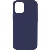 Чохол Silk (AA) NO LOGO with Magnetic Fit для Apple iPhone 14 (6.1") Темно-синій / Midnight blue