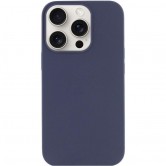 Чохол Silk (AA) NO LOGO with Magnetic Fit для Apple iPhone 14 Pro (6.1") Темно-синій / Midnight blue