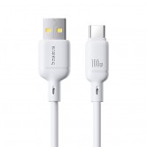 Дата кабель Baseus Silky Series OS Fast Charging USB to Type-C 100W (1m) (P10377703) Moon White Дата кабель Baseus Silky Series OS Fast Charging USB to Type-C 100W (1m) (P10377703) Moon White