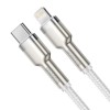 Дата кабель Baseus Cafule Metal Type-C to Lightning PD20W (1m) (CATLJK-A) Білий
