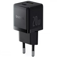 СЗУ Baseus Palm Fast Charger 20W (1USB-A/1C) (P10111608) Cluster Black СЗУ Baseus Palm Fast Charger 20W (1USB-A/1C) (P10111608) Cluster Black