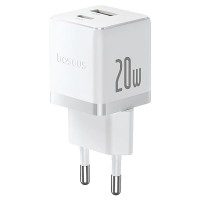 СЗУ Baseus Palm Fast Charger 20W (1USB-A/1C) (P10111608) Moon White СЗУ Baseus Palm Fast Charger 20W (1USB-A/1C) (P10111608) Moon White