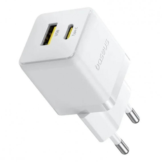 МЗП Baseus Palm Fast Charger 20W (1USB-A/1C) (P10111608) Moon White МЗП Baseus Palm Fast Charger 20W (1USB-A/1C) (P10111608) Moon White