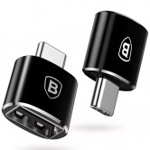 Переходник Baseus USB Female To Type-C Male Adapter Converter (CATOTG) Черный Переходник Baseus USB Female To Type-C Male Adapter Converter (CATOTG) Черный
