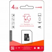 Карта памяти T&G microSDHC Class 10 - 4GB (без адаптера) Черный