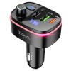 АЗП FM модулятор Hoco E62 PD20W+QC3.0 (2USB-A/1C) Чорний