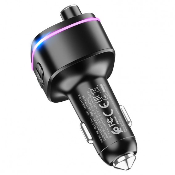 АЗП FM модулятор Hoco E62 PD20W+QC3.0 (2USB-A/1C) Чорний АЗП FM модулятор Hoco E62 PD20W+QC3.0 (2USB-A/1C) Чорний