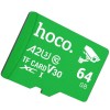 Карта пам'яті Hoco microSDXC Class 10 - 64GB (без адаптера) Green
