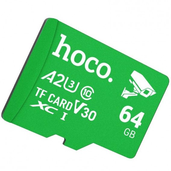 Карта пам'яті Hoco microSDXC Class 10 - 64GB (без адаптера) Green Карта пам'яті Hoco microSDXC Class 10 - 64GB (без адаптера) Green