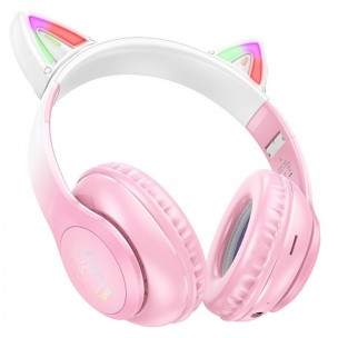 Накладные беспроводные наушники Hoco W42 Cat Cherry blossom Накладные беспроводные наушники Hoco W42 Cat Cherry blossom