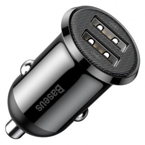 АЗП Baseus Grain Pro 4.8A (2USB-A) (CCALLP) Чорний АЗП Baseus Grain Pro 4.8A (2USB-A) (CCALLP) Чорний