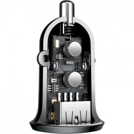 АЗП Baseus Grain Pro 4.8A (2USB-A) (CCALLP) Чорний АЗП Baseus Grain Pro 4.8A (2USB-A) (CCALLP) Чорний