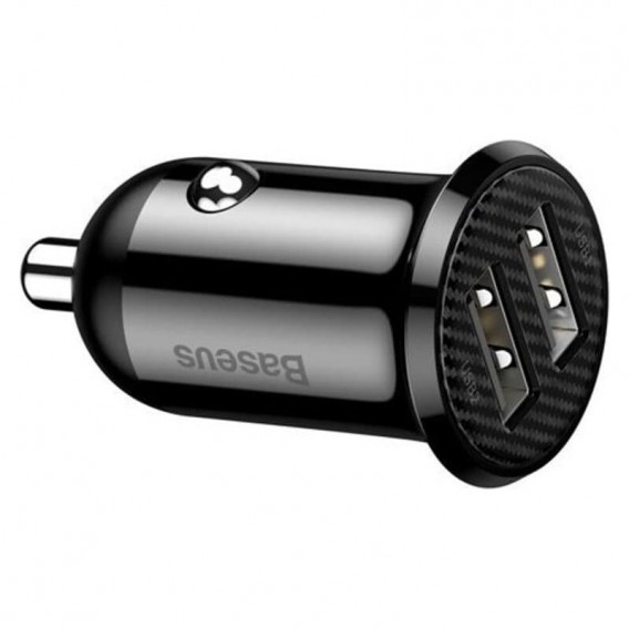 АЗП Baseus Grain Pro 4.8A (2USB-A) (CCALLP) Чорний АЗП Baseus Grain Pro 4.8A (2USB-A) (CCALLP) Чорний