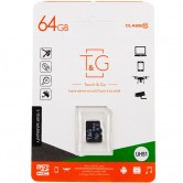 Карта памяти T&G (UHS-1) microSDXC Class 10 - 64GB (без адаптера) Черный