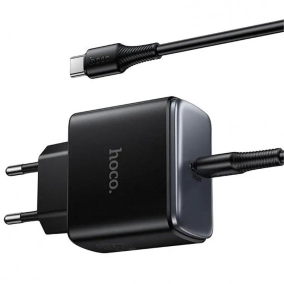 МЗП Hoco C159A Upgrade PD65W (1USB-C) + кабель Type-C to Type-C Black МЗП Hoco C159A Upgrade PD65W (1USB-C) + кабель Type-C to Type-C Black