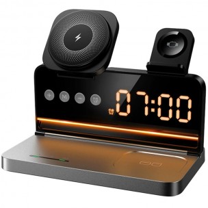 БЗП Hoco DWQ03 North 4in1 with alarm clock Black