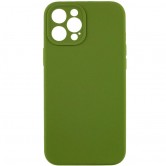 Чохол Silk Full Camera Protective (AA) NO LOGO для Apple iPhone 12 Pro (6.1") Зелений / Dark Olive