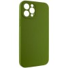 Чохол Silk Full Camera Protective (AA) NO LOGO для Apple iPhone 12 Pro (6.1") Зелений / Dark Olive