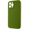 Чохол Silk Full Camera Protective (AA) NO LOGO для Apple iPhone 12 Pro (6.1") Зелений / Dark Olive