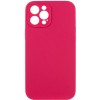 Чохол Silk Full Camera Protective (AA) NO LOGO для Apple iPhone 12 Pro (6.1") Червоний / Rose Red