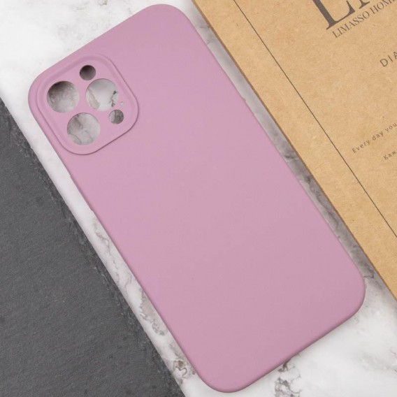 Чохол Silk Full Camera Protective (AA) NO LOGO для Apple iPhone 12 Pro (6.1") Ліловий / Lilac Pride