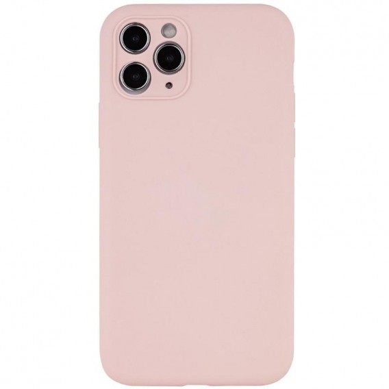 Чохол Silk Full Camera Protective (AA) NO LOGO для Apple iPhone 12 Pro (6.1") Рожевий / Chalk Pink