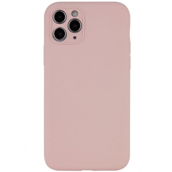 Чохол Silk Full Camera Protective (AA) NO LOGO для Apple iPhone 12 Pro (6.1") Рожевий / Pink Sand