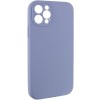 Чехол Silk Full Camera Protective (AA) NO LOGO для Apple iPhone 12 Pro (6.1") Серый / Lavender Gray