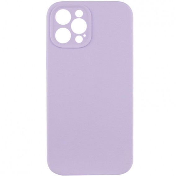 Чохол Silk Full Camera Protective (AA) NO LOGO для Apple iPhone 12 Pro (6.1") Бузковий / Lilac