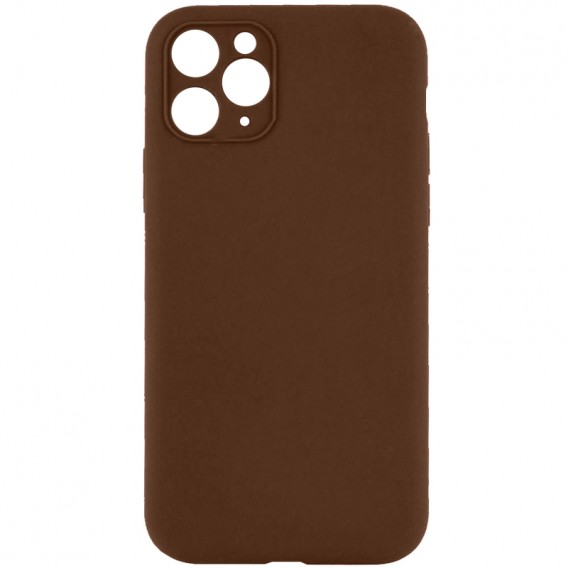 Чохол Silk Full Camera Protective (AA) NO LOGO для Apple iPhone 12 Pro (6.1") Коричневий / Brown