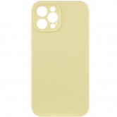 Чохол Silk Full Camera Protective (AA) NO LOGO для Apple iPhone 12 Pro Max (6.7") Жовтий / Mellow Yellow