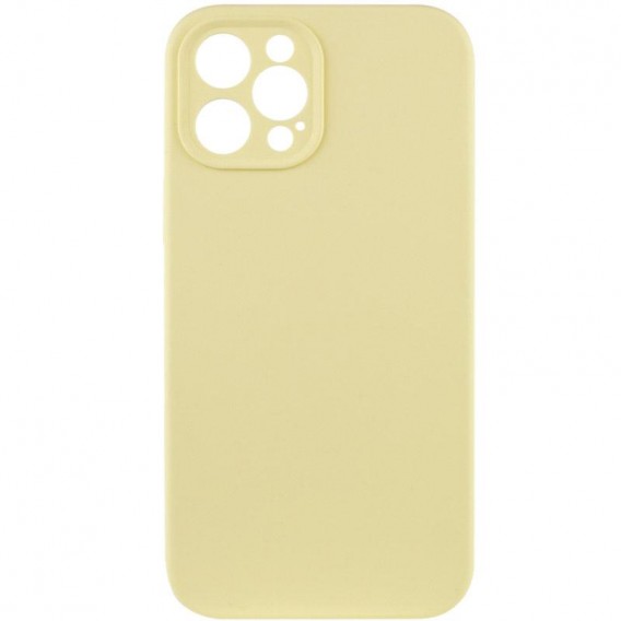 Чохол Silk Full Camera Protective (AA) NO LOGO для Apple iPhone 12 Pro Max (6.7") Жовтий / Mellow Yellow