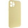 Чохол Silk Full Camera Protective (AA) NO LOGO для Apple iPhone 12 Pro Max (6.7") Жовтий / Mellow Yellow