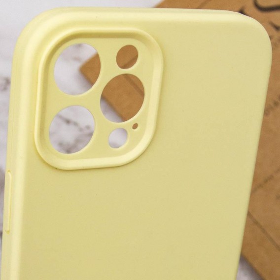 Чохол Silk Full Camera Protective (AA) NO LOGO для Apple iPhone 12 Pro Max (6.7") Жовтий / Mellow Yellow Чохол Silk Full Camera Protective (AA) NO LOGO для Apple iPhone 12 Pro Max (6.7") Жовтий / Mellow Yellow