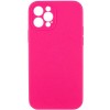 Чохол Silk Full Camera Protective (AA) NO LOGO для Apple iPhone 12 Pro Max (6.7") Рожевий / Barbie pink