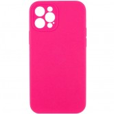 Чохол Silk Full Camera Protective (AA) NO LOGO для Apple iPhone 12 Pro Max (6.7") Рожевий / Barbie pink