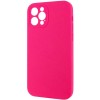 Чохол Silk Full Camera Protective (AA) NO LOGO для Apple iPhone 12 Pro Max (6.7") Рожевий / Barbie pink