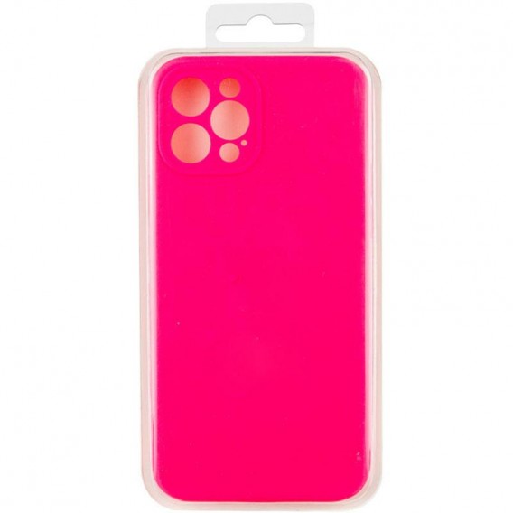 Чохол Silk Full Camera Protective (AA) NO LOGO для Apple iPhone 12 Pro Max (6.7") Рожевий / Barbie pink
