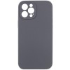 Чохол Silk Full Camera Protective (AA) NO LOGO для Apple iPhone 12 Pro Max (6.7") Сірий / Dark Gray