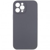 Чохол Silk Full Camera Protective (AA) NO LOGO для Apple iPhone 12 Pro Max (6.7") Сірий / Dark Gray