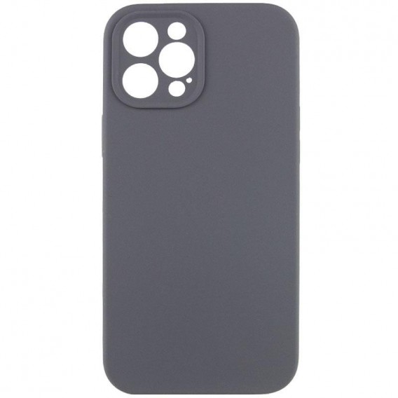 Чохол Silk Full Camera Protective (AA) NO LOGO для Apple iPhone 12 Pro Max (6.7") Сірий / Dark Gray