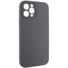 Чохол Silk Full Camera Protective (AA) NO LOGO для Apple iPhone 12 Pro Max (6.7") Сірий / Dark Gray