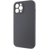 Чохол Silk Full Camera Protective (AA) NO LOGO для Apple iPhone 12 Pro Max (6.7") Сірий / Dark Gray