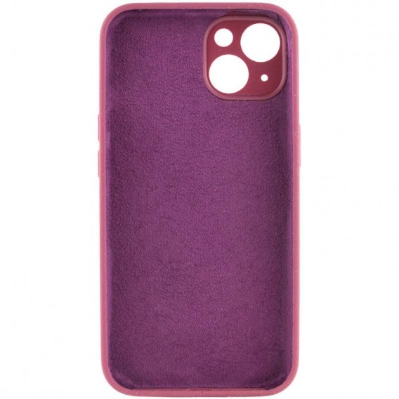 Чехол Silk Full Camera Protective (AA) NO LOGO для Apple iPhone 13 (6.1") Бордовый / Plum