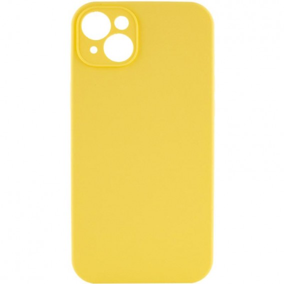Чохол Silk Full Camera Protective (AA) NO LOGO для Apple iPhone 13 (6.1") Жовтий / Yellow
