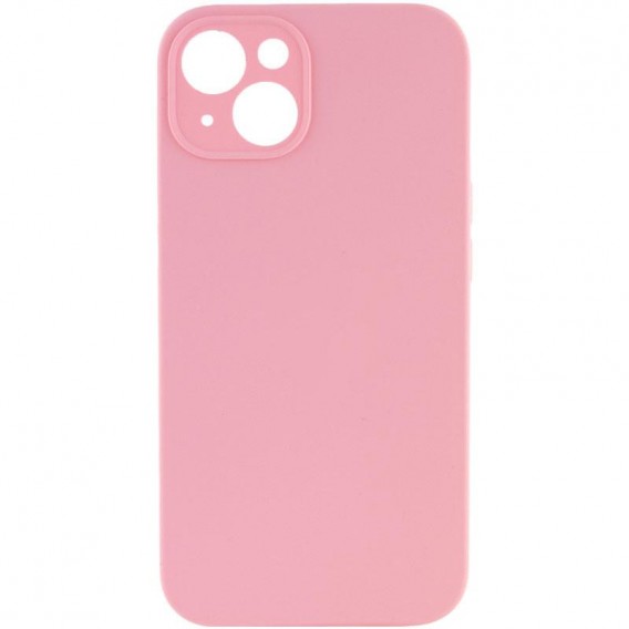 Чохол Silk Full Camera Protective (AA) NO LOGO для Apple iPhone 13 (6.1") Рожевий / Light pink