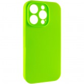 Чохол Silk Full Camera Protective (AA) NO LOGO для Apple iPhone 13 Pro (6.1") Кислотно-зелений / Acid Green