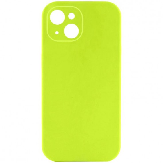 Чохол Silk Full Camera Protective (AA) NO LOGO для Apple iPhone 14 (6.1") Кислотно-зелений / Acid Green