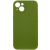 Чохол Silk Full Camera Protective (AA) NO LOGO для Apple iPhone 14 (6.1") Зелений / Dark Olive