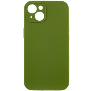 Чехол Silk Full Camera Protective (AA) NO LOGO для Apple iPhone 14 (6.1") Зеленый / Dark Olive